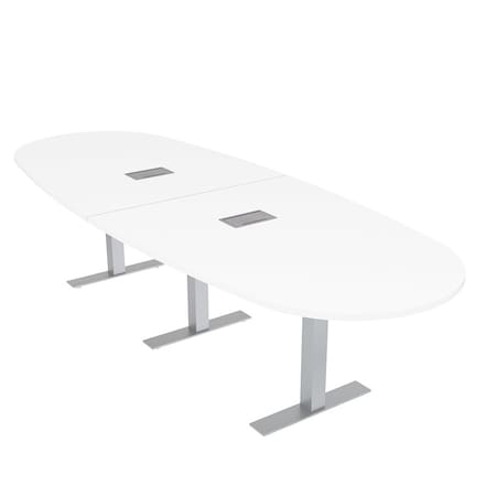 Skutchi Designs 45 in W, 120 in L, 29 in H, Engineered Wood Top, White HAR-BOVL-46X119-T-ELEC-XD09